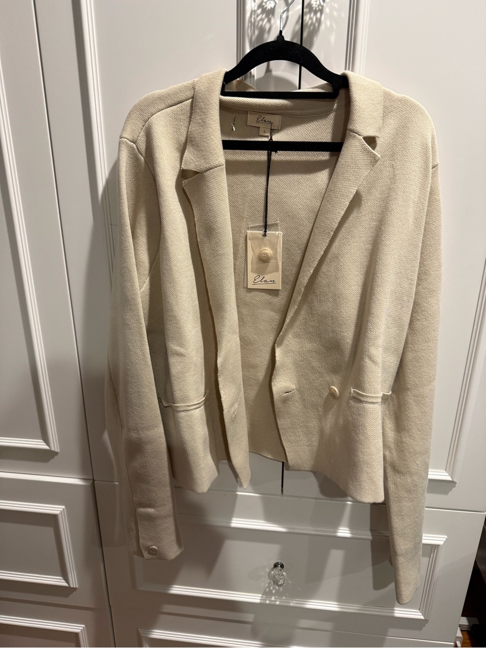 Elan Cream Knit Blazer/Jacket